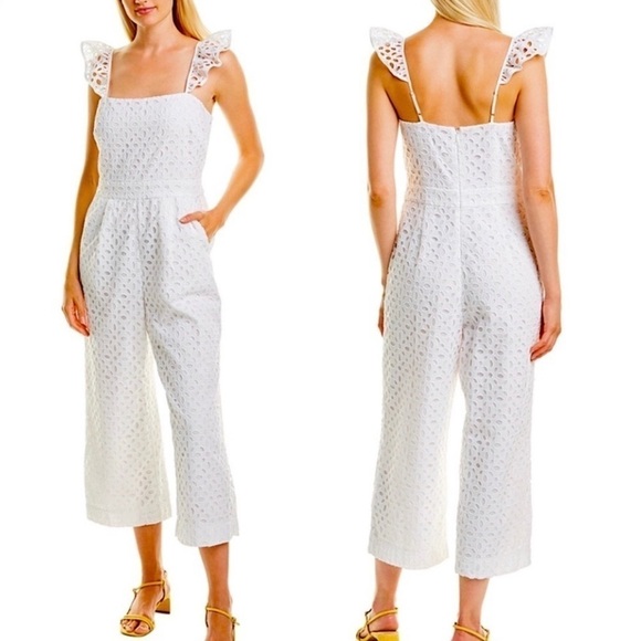 J CREW Kasana Jumpsuit White - Picture 1 of 11
